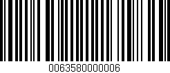 Código de barras (EAN, GTIN, SKU, ISBN): '0063580000006'