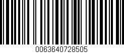 Código de barras (EAN, GTIN, SKU, ISBN): '0063640728505'