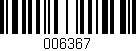 Código de barras (EAN, GTIN, SKU, ISBN): '006367'