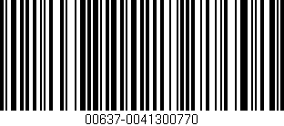 Código de barras (EAN, GTIN, SKU, ISBN): '00637-0041300770'