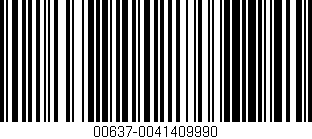 Código de barras (EAN, GTIN, SKU, ISBN): '00637-0041409990'