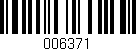 Código de barras (EAN, GTIN, SKU, ISBN): '006371'