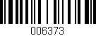 Código de barras (EAN, GTIN, SKU, ISBN): '006373'