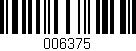 Código de barras (EAN, GTIN, SKU, ISBN): '006375'