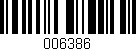 Código de barras (EAN, GTIN, SKU, ISBN): '006386'
