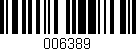Código de barras (EAN, GTIN, SKU, ISBN): '006389'