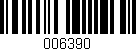 Código de barras (EAN, GTIN, SKU, ISBN): '006390'