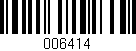 Código de barras (EAN, GTIN, SKU, ISBN): '006414'