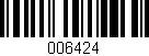 Código de barras (EAN, GTIN, SKU, ISBN): '006424'