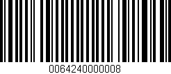 Código de barras (EAN, GTIN, SKU, ISBN): '0064240000008'