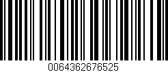 Código de barras (EAN, GTIN, SKU, ISBN): '0064362676525'