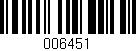 Código de barras (EAN, GTIN, SKU, ISBN): '006451'