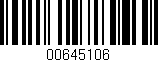 Código de barras (EAN, GTIN, SKU, ISBN): '00645106'
