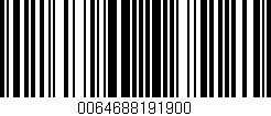Código de barras (EAN, GTIN, SKU, ISBN): '0064688191900'