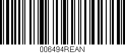 Código de barras (EAN, GTIN, SKU, ISBN): '006494REAN'