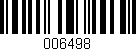 Código de barras (EAN, GTIN, SKU, ISBN): '006498'