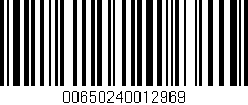 Código de barras (EAN, GTIN, SKU, ISBN): '00650240012969'