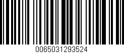 Código de barras (EAN, GTIN, SKU, ISBN): '0065031293524'