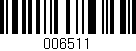 Código de barras (EAN, GTIN, SKU, ISBN): '006511'