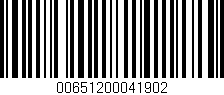 Código de barras (EAN, GTIN, SKU, ISBN): '00651200041902'