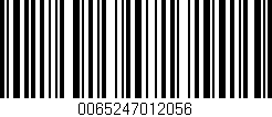 Código de barras (EAN, GTIN, SKU, ISBN): '0065247012056'