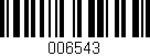 Código de barras (EAN, GTIN, SKU, ISBN): '006543'