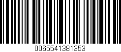 Código de barras (EAN, GTIN, SKU, ISBN): '0065541381353'