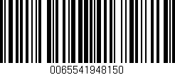 Código de barras (EAN, GTIN, SKU, ISBN): '0065541948150'