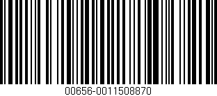 Código de barras (EAN, GTIN, SKU, ISBN): '00656-0011508870'