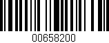 Código de barras (EAN, GTIN, SKU, ISBN): '00658200'