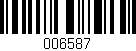 Código de barras (EAN, GTIN, SKU, ISBN): '006587'