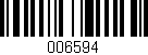 Código de barras (EAN, GTIN, SKU, ISBN): '006594'