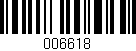 Código de barras (EAN, GTIN, SKU, ISBN): '006618'