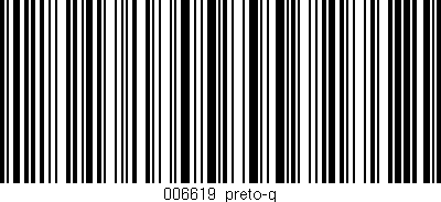 Código de barras (EAN, GTIN, SKU, ISBN): '006619_preto-g'