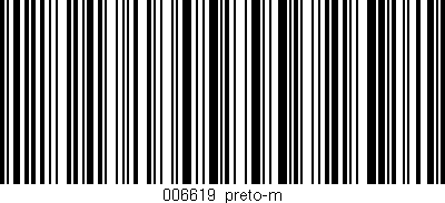 Código de barras (EAN, GTIN, SKU, ISBN): '006619_preto-m'
