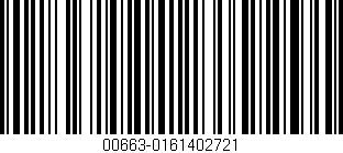 Código de barras (EAN, GTIN, SKU, ISBN): '00663-0161402721'