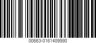 Código de barras (EAN, GTIN, SKU, ISBN): '00663-0161409990'