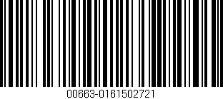 Código de barras (EAN, GTIN, SKU, ISBN): '00663-0161502721'