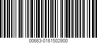 Código de barras (EAN, GTIN, SKU, ISBN): '00663-0161502800'