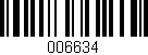 Código de barras (EAN, GTIN, SKU, ISBN): '006634'