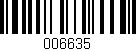Código de barras (EAN, GTIN, SKU, ISBN): '006635'