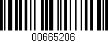 Código de barras (EAN, GTIN, SKU, ISBN): '00665206'