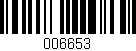 Código de barras (EAN, GTIN, SKU, ISBN): '006653'