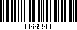 Código de barras (EAN, GTIN, SKU, ISBN): '00665906'