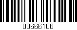 Código de barras (EAN, GTIN, SKU, ISBN): '00666106'