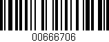 Código de barras (EAN, GTIN, SKU, ISBN): '00666706'