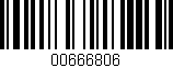Código de barras (EAN, GTIN, SKU, ISBN): '00666806'