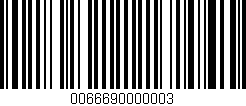 Código de barras (EAN, GTIN, SKU, ISBN): '0066690000003'