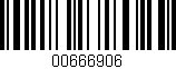 Código de barras (EAN, GTIN, SKU, ISBN): '00666906'