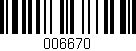 Código de barras (EAN, GTIN, SKU, ISBN): '006670'